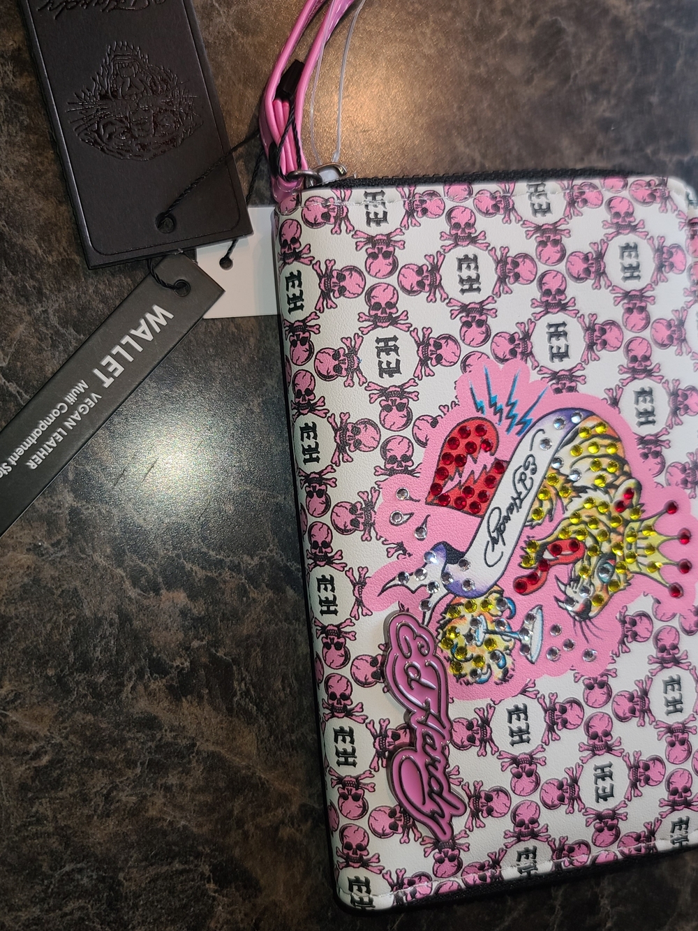 ED HARDY Wallet Pink Tiger